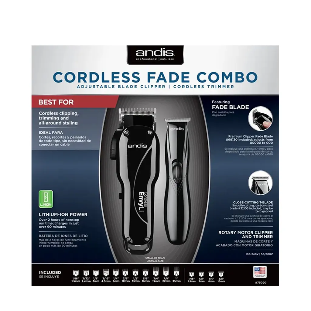75020 Andis Cordless Fade Combo Cliper Trimmer.webp