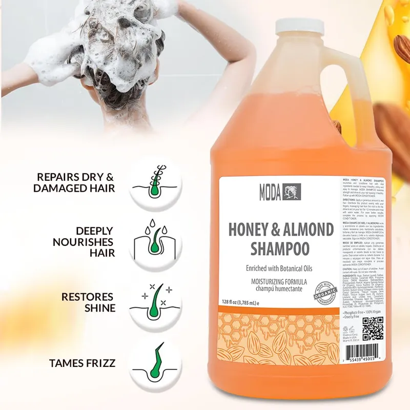 MODA Honey&Almond Shampoo Detail 1.webp