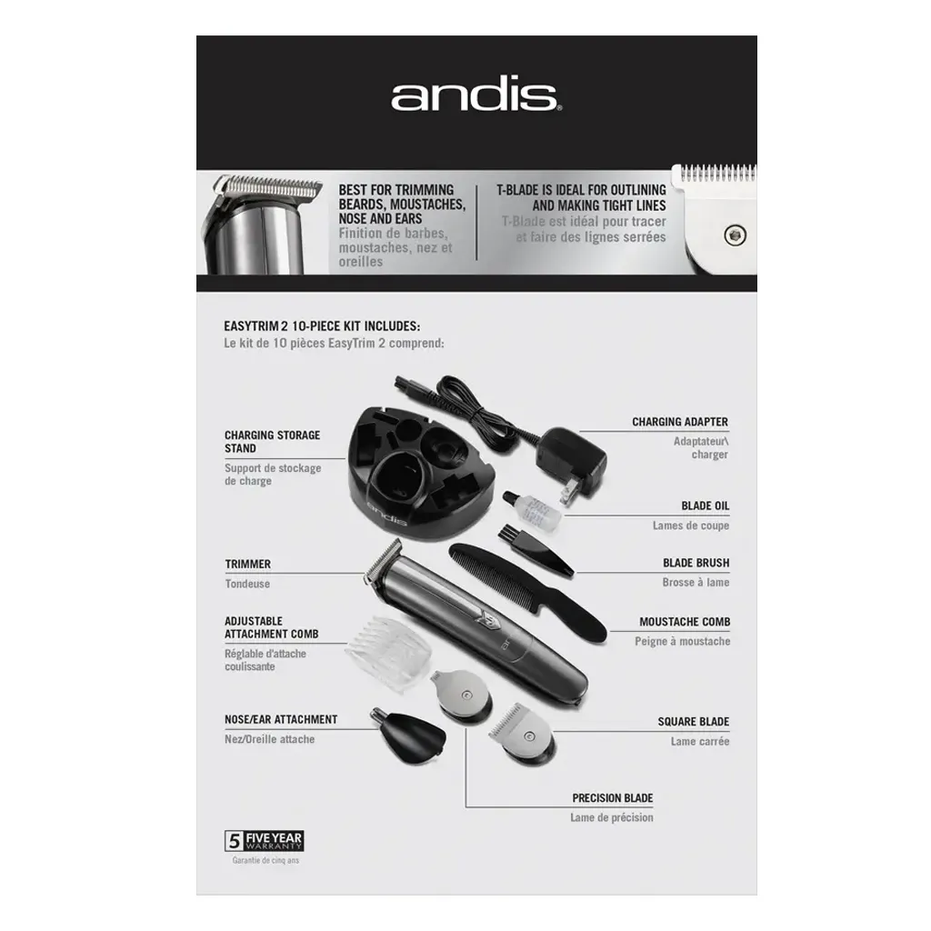 22705 Andis Easytrim 2 All Purpose Trimmer 10pcs D3.webp