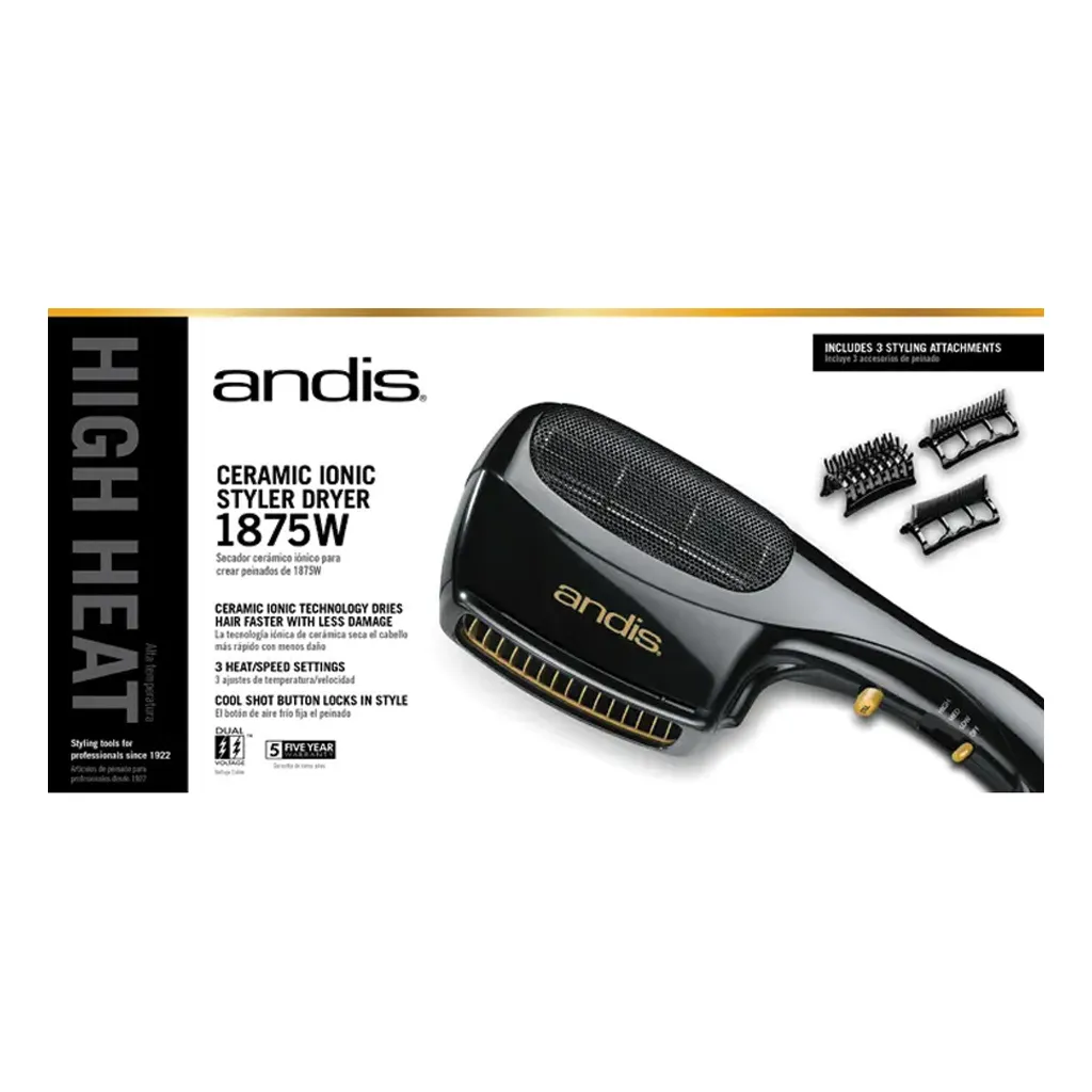 ANDIS Ceramic Ionic Styler Dryer 1875W.webp