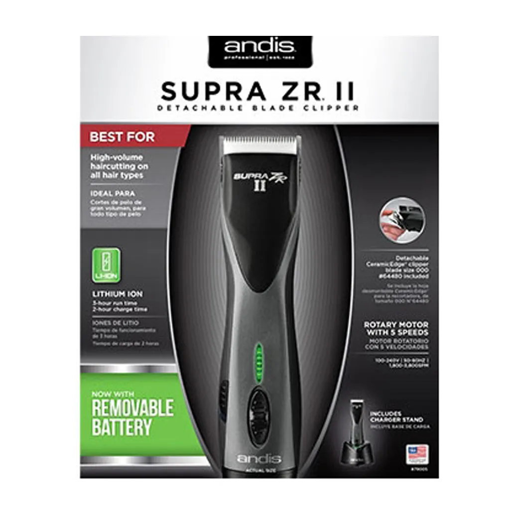 [ADS0008] ANDIS Supra Zr II Detachable Blade Clipper 79005