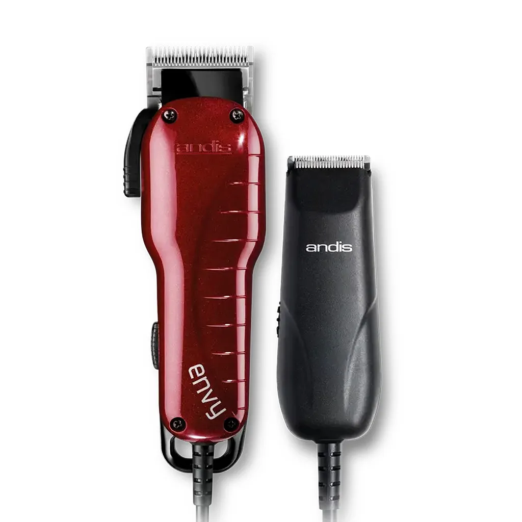 [ADS0054] ANDIS Envy Combo Kit-Clipper & Trimmer (Red/Black)74020