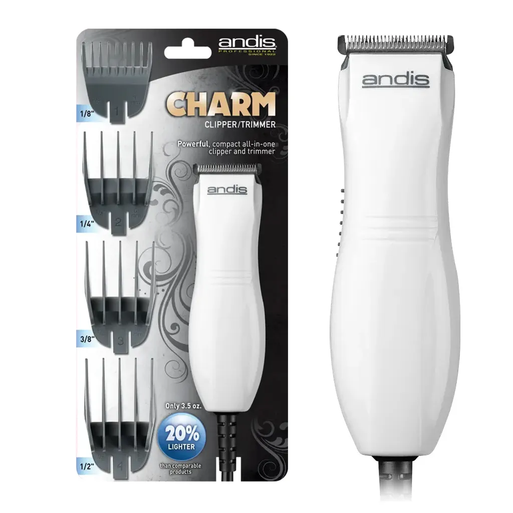 ANDIS Charm Clipper/Trimmer -White 72265