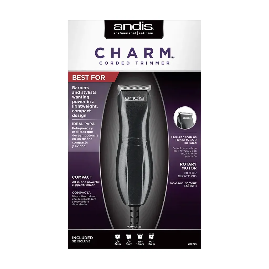 [ADS0067] ANDIS Charm Clipper/Trimmer -Black 72275