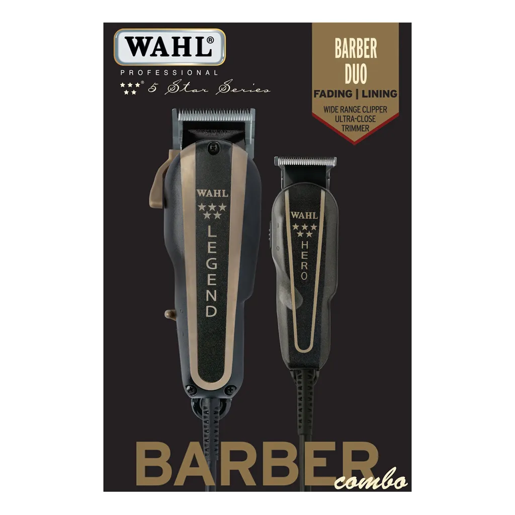 [WHL0013] WAHL 5 Star Barber Combo Corded Clipper & Trimmer 56272