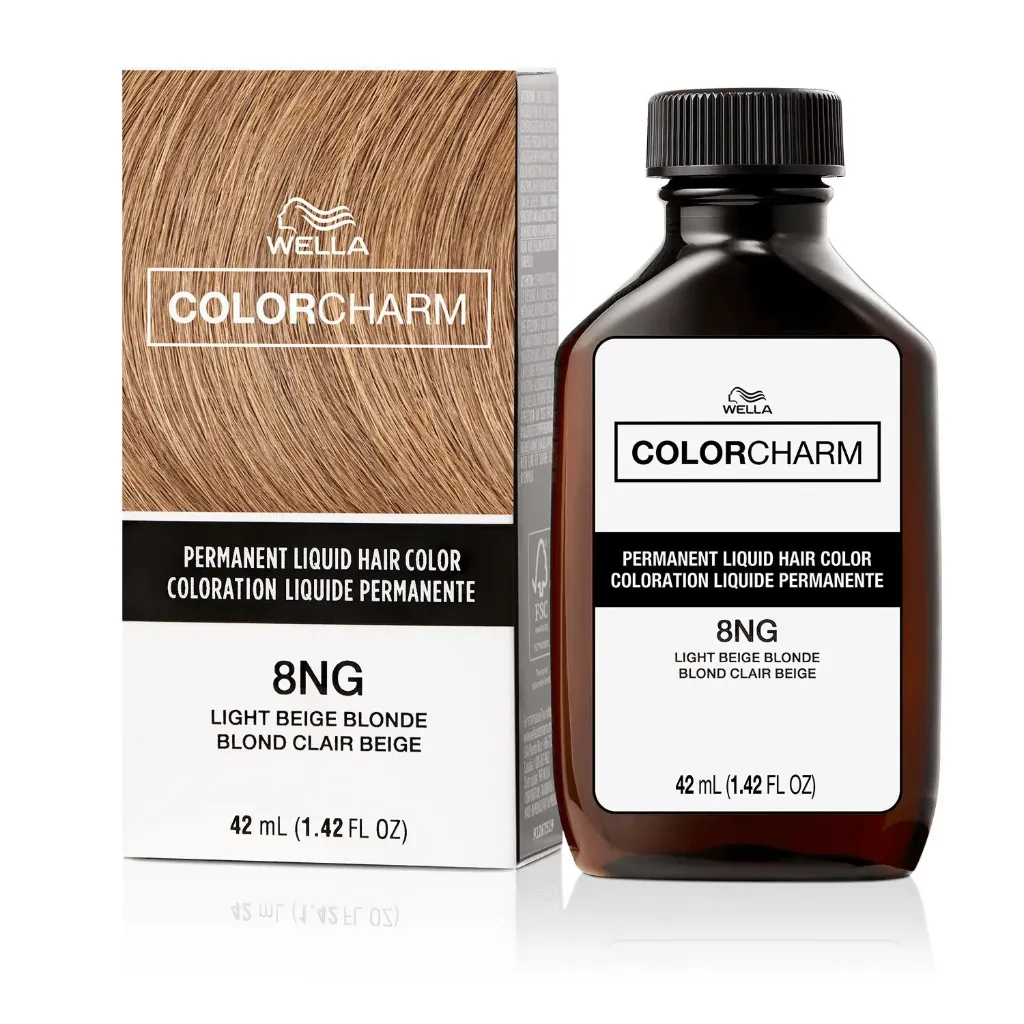 [WLA0012] WELLA Color Charm Permanent Liquid Hair Color(1.42 oz) (8NG L.Beige Blonde)