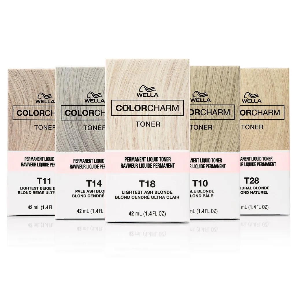 WELLA Color Charm Permanent Liquid Toner(1.42 oz) (T05 Pale Rose Blonde)