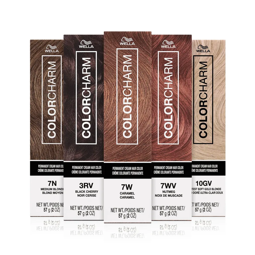 Wella Color Charm Permanent Cream Hair Color 2oz (1V (Violet Black))