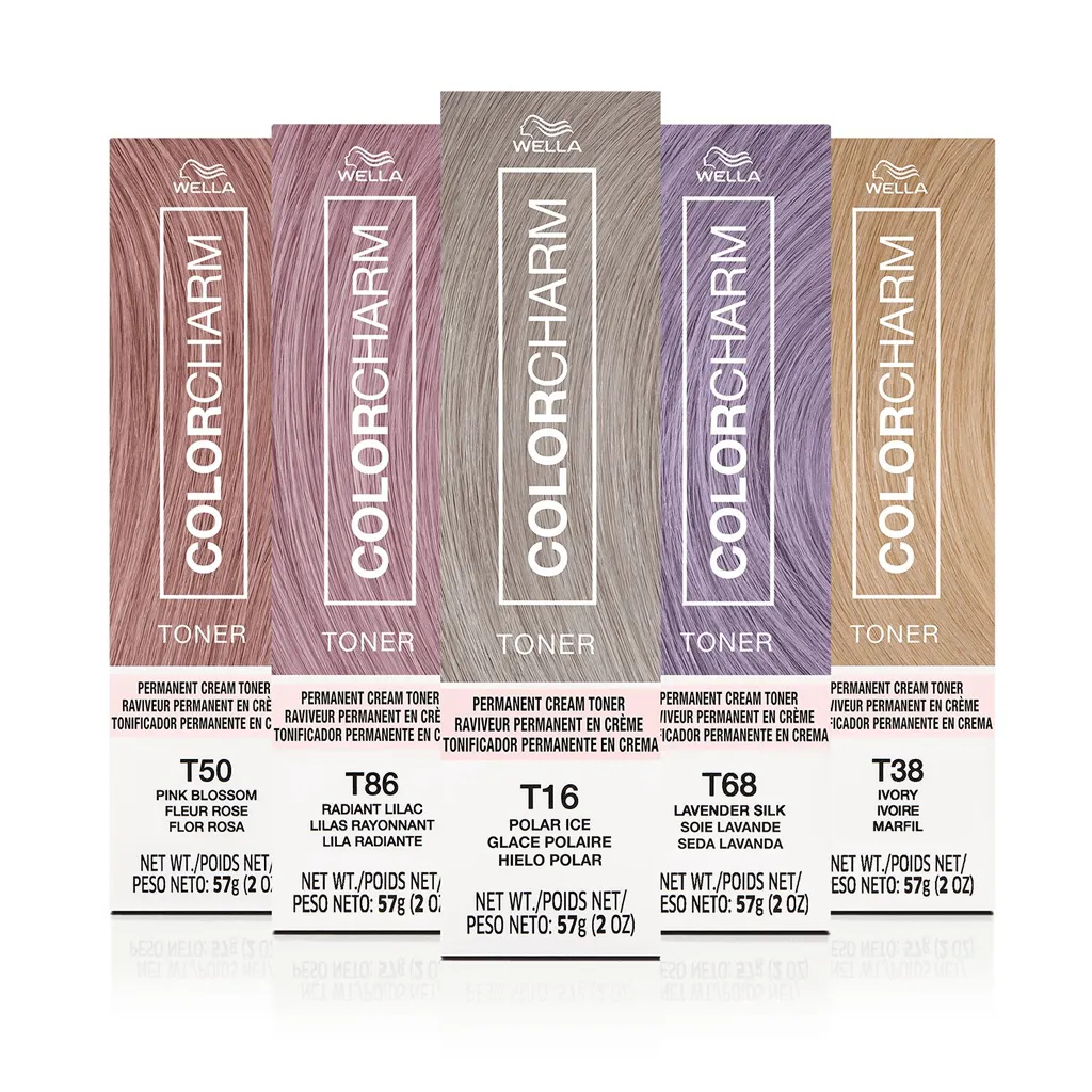 Wella Color Charm Permanent Cream Toner 2oz (T12 Silver Mist)