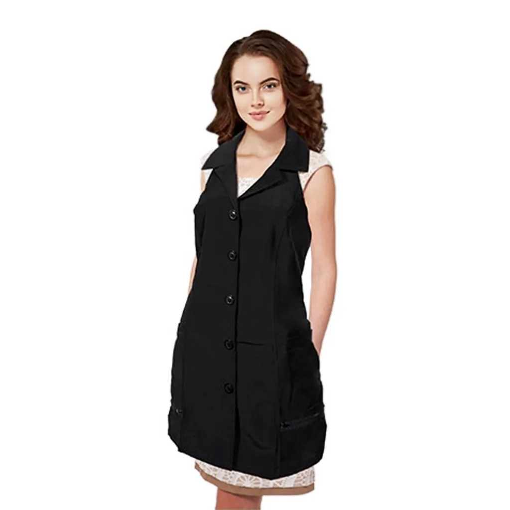 [LIZ0014] Liz Apron PRO-JACKET #LIZ99353-Black-Small/Medium
