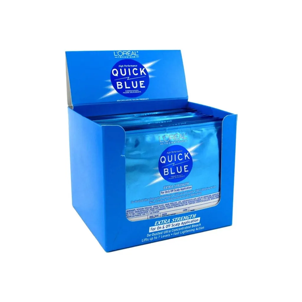 LOREAL Quick Blue Powder Bleach Packet(1oz/12pc)
